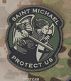 Saint Michael Protect Us PVC Patch